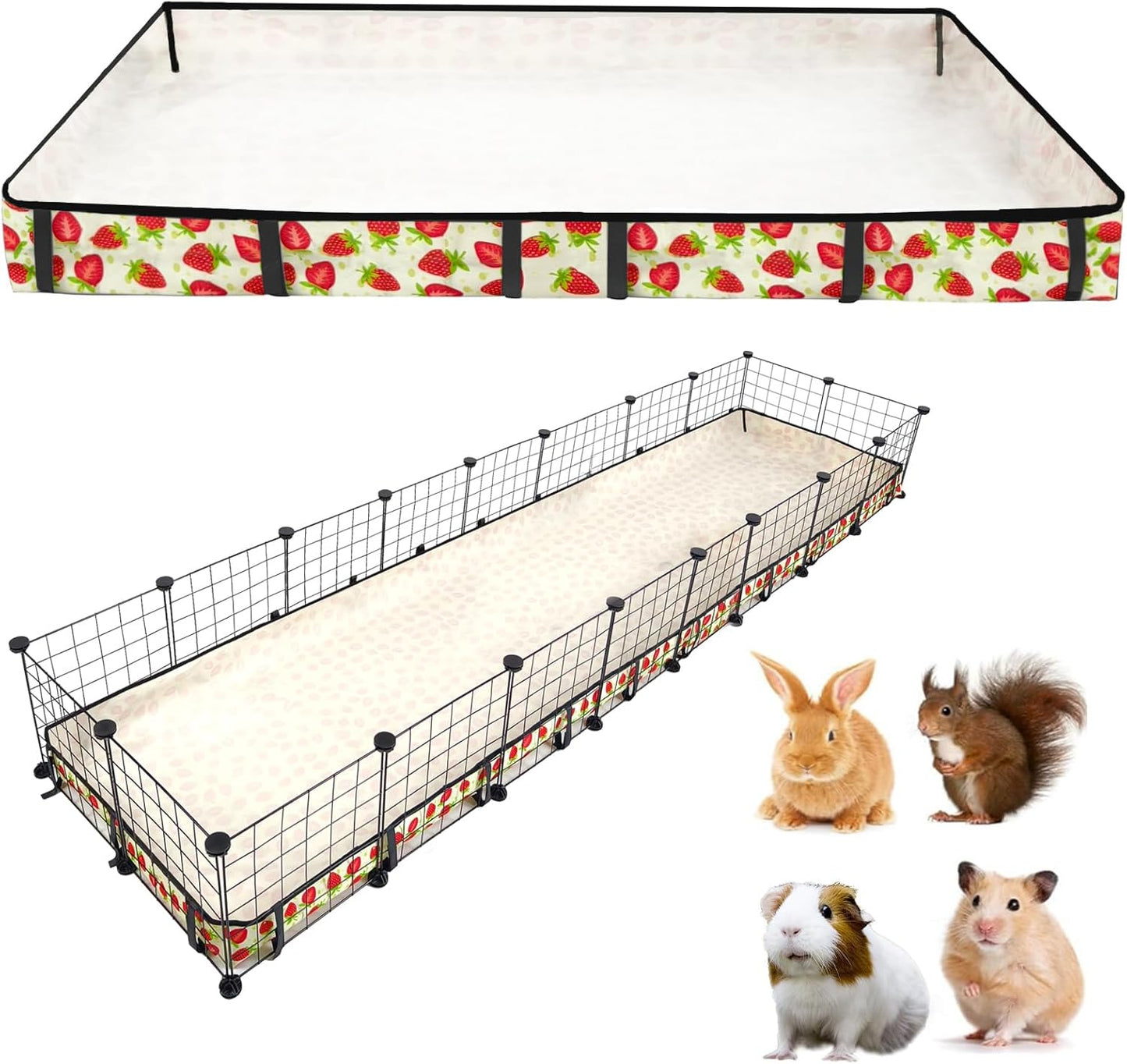 Guinea Pig Cage Liner, Washable Waterproof Oxford Cloth Liners