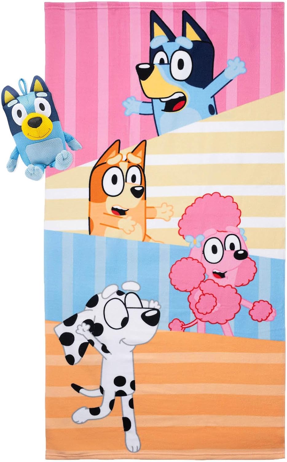 Bluey Bath Set - Microfiber Towel & Water Buddy