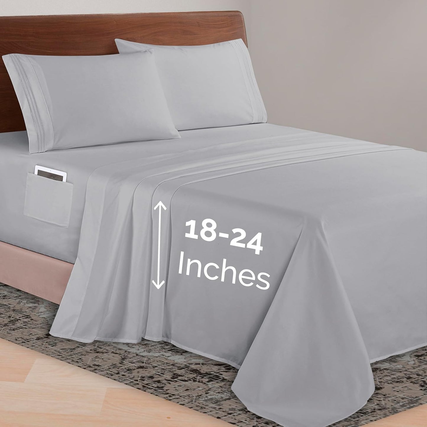 Elegant Comfort Luxurious 1500 Premium Microfiber Sheet Set