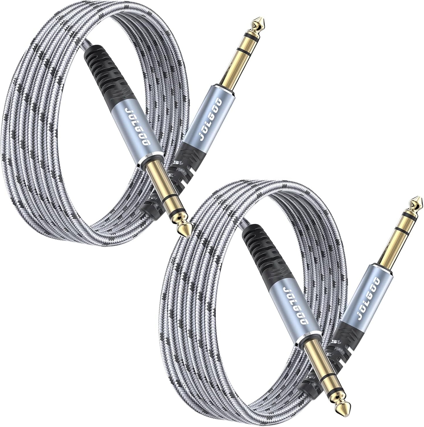 Premium 6.6ft TRS Guitar Cable 2-Pack - Superior Audio Connection