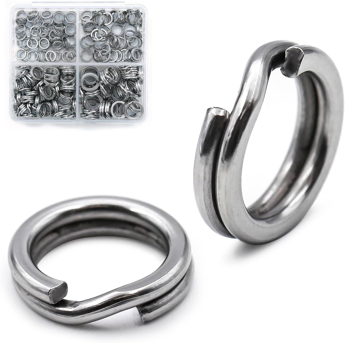 Heavy Duty Stainless Steel Fishing Split Rings Set