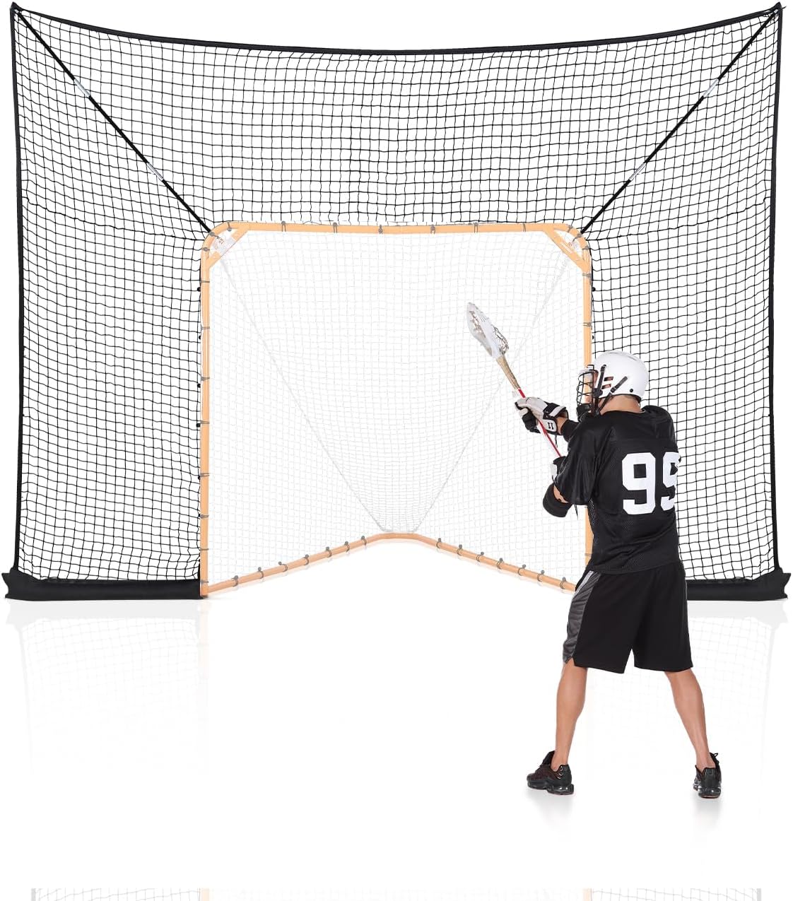 VEVOR Portable Lacrosse Goal with Backstop for All Players