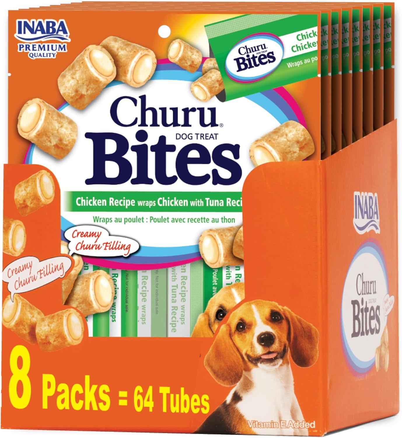 INABA Churu Bites for Dogs - Soft & Chewy Treats in Tubes