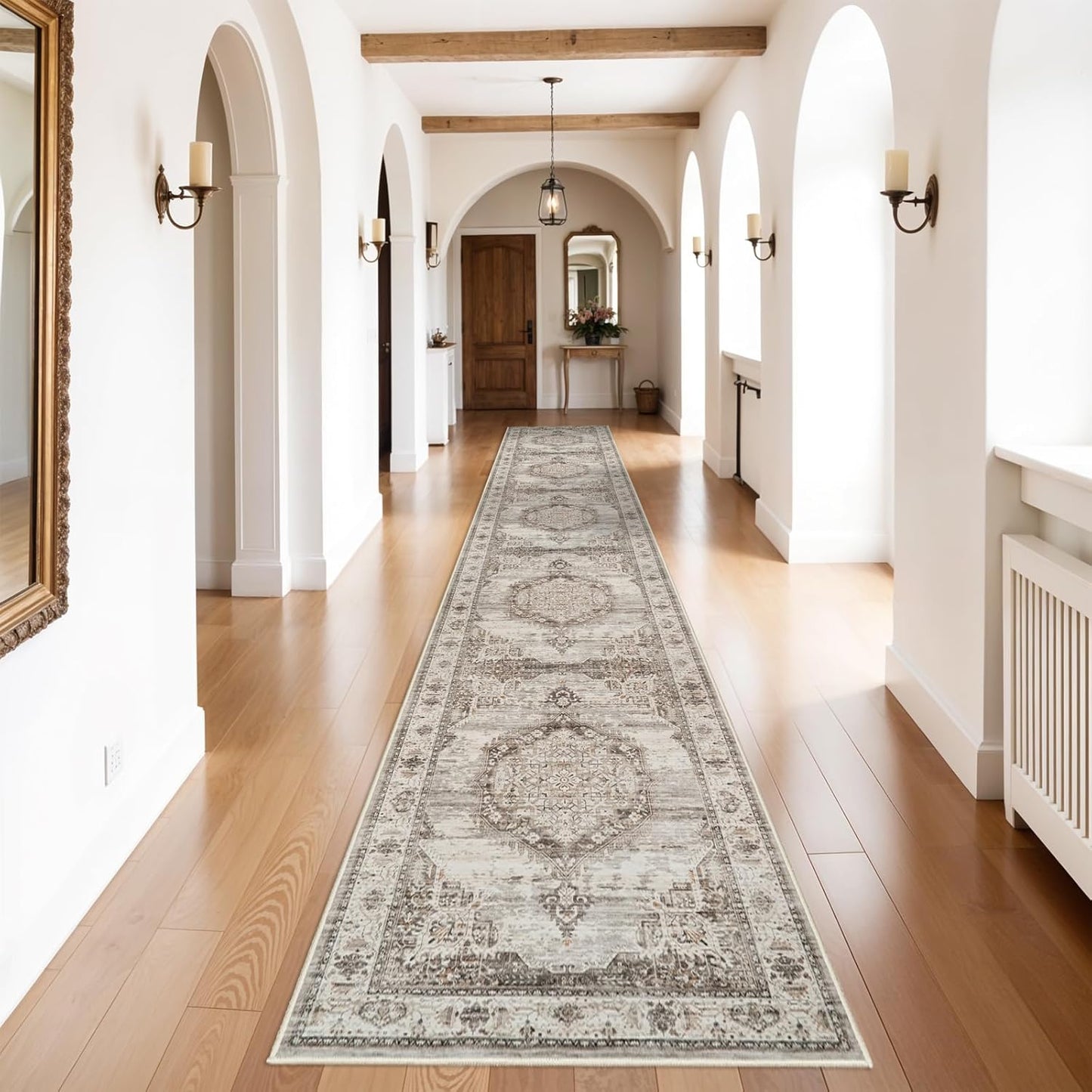 Washable Hallway Runner Rugs 3x20: Soft Ultra Thin Low Pile