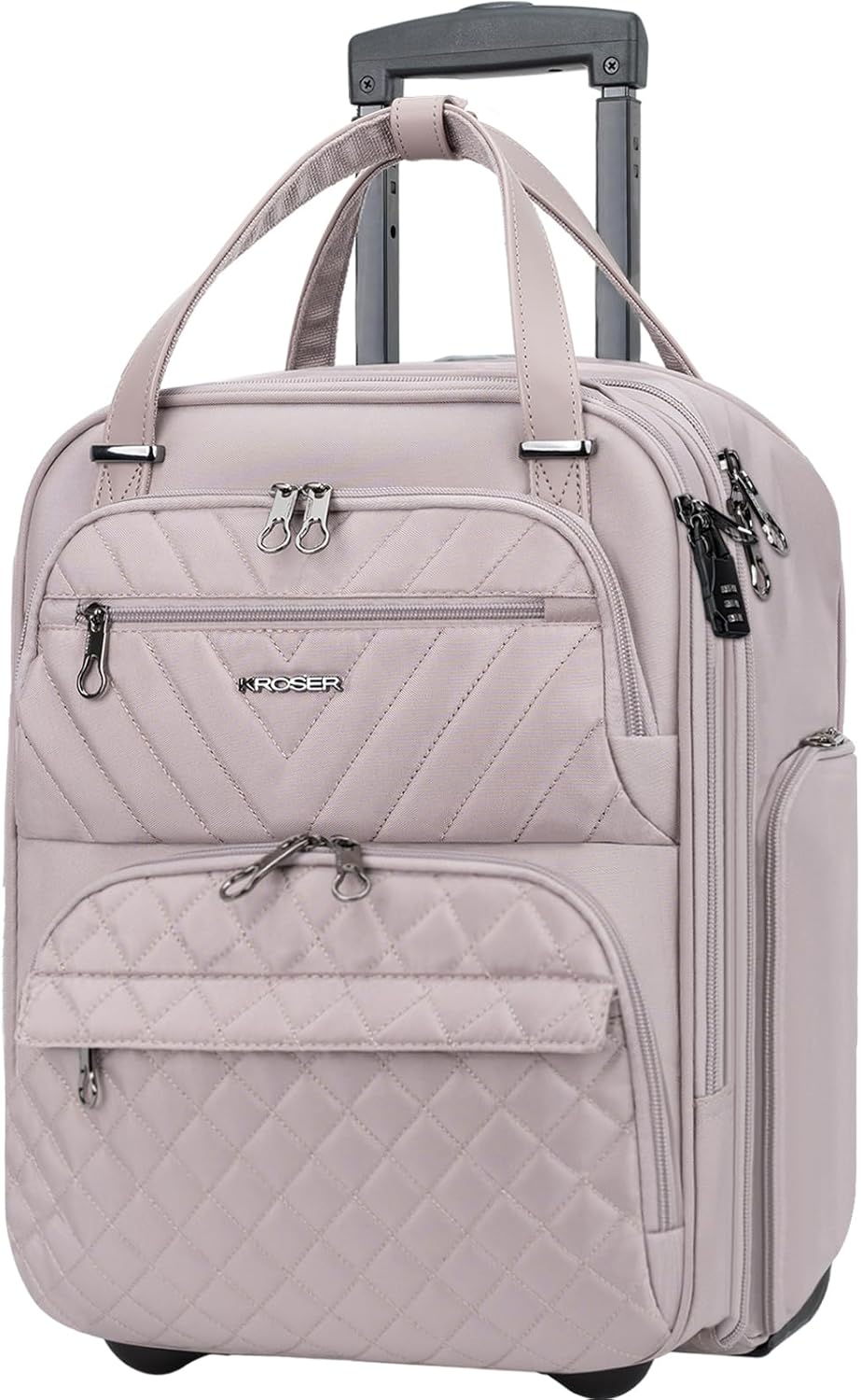 KROSER Carry On Underseat Multi-functional Overnight Suitcase