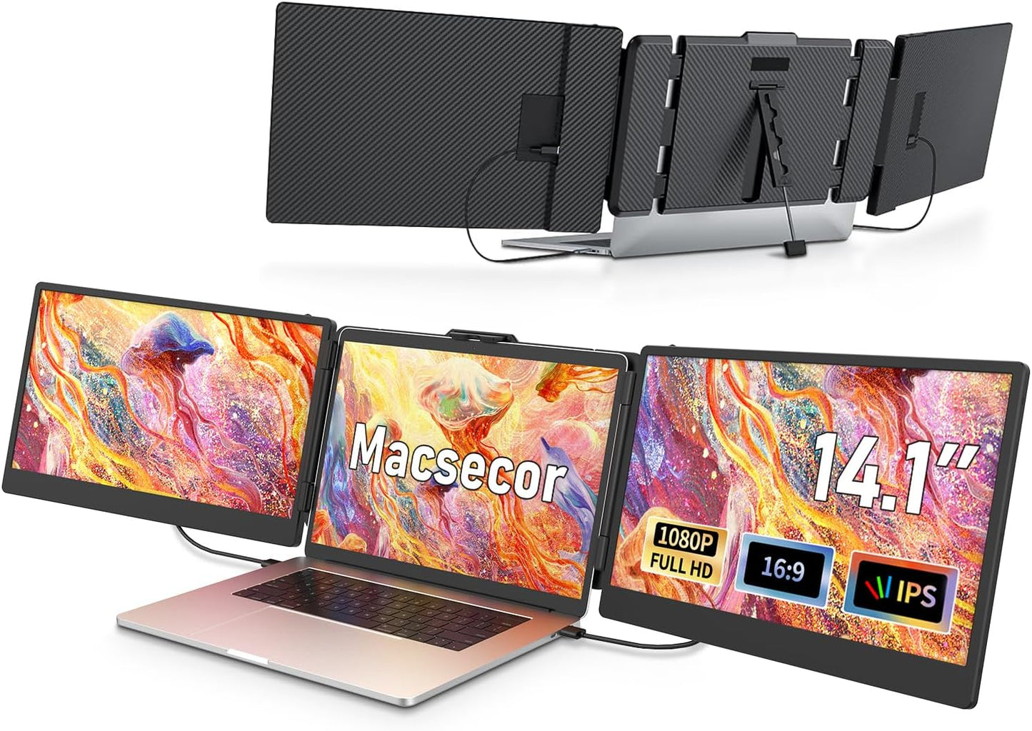 Triple FHD Laptop Monitor Extender - Plug & Play