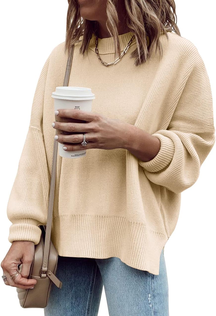 Imily Bela Womens Oversized Tunic Sweaters for Fall Style