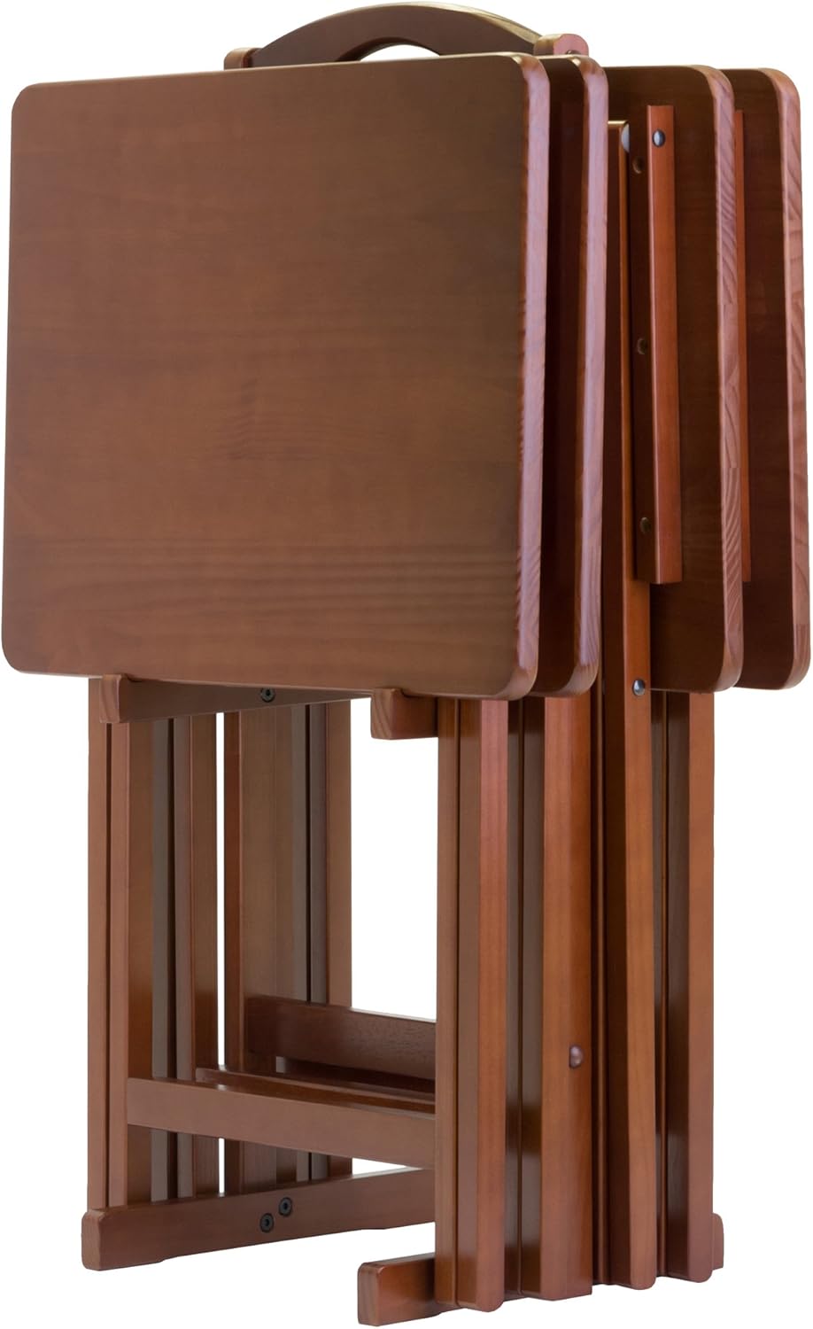 Winsome Alex Snack Table Set with Stand for Living Room Use