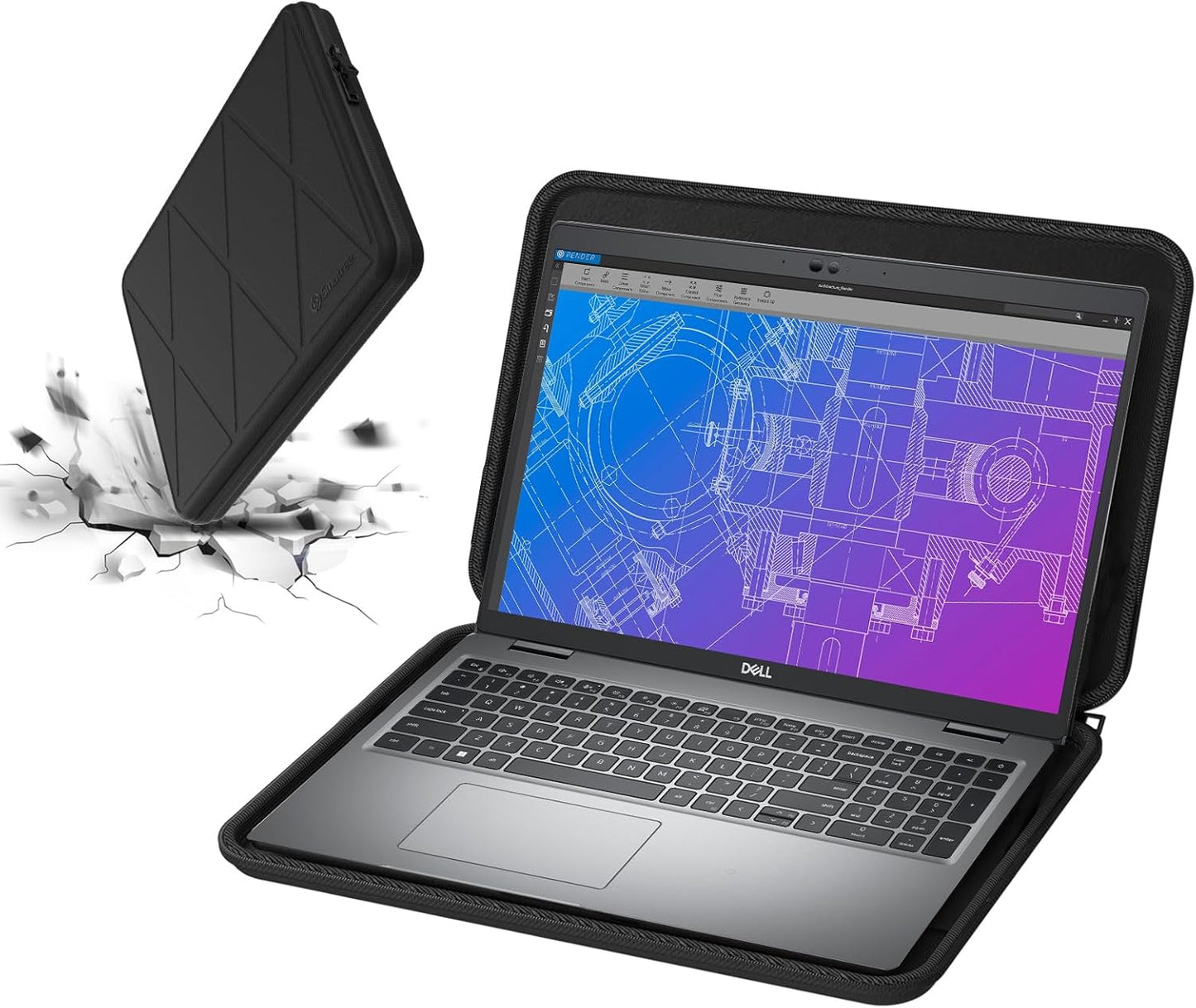 Smatree Hard EVA Protective Case for DELL Laptops - A1600 Model