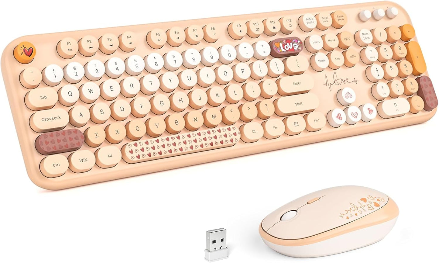 MOFII Wireless Keyboard and Mouse Combo for Vibrant Typing