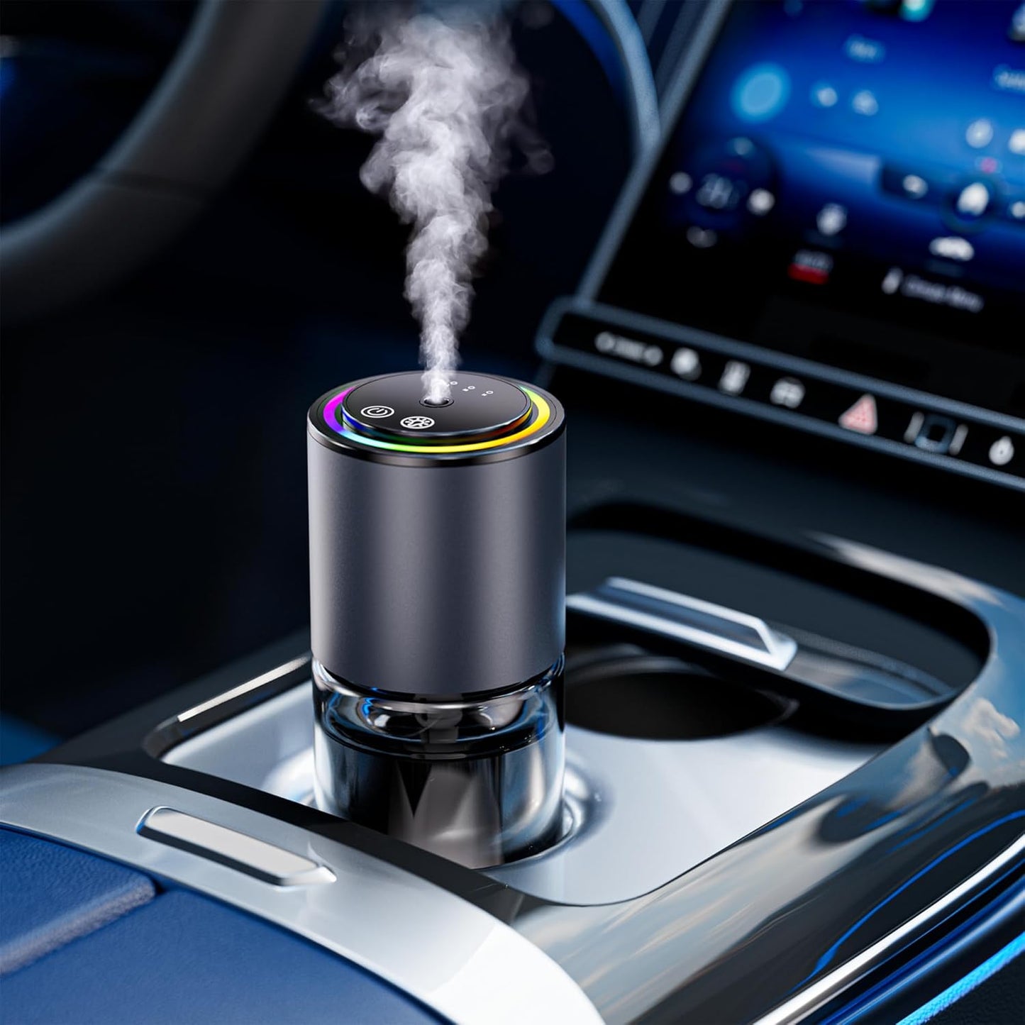 RGB Music Sync Car Air Freshener - Long-lasting Aroma