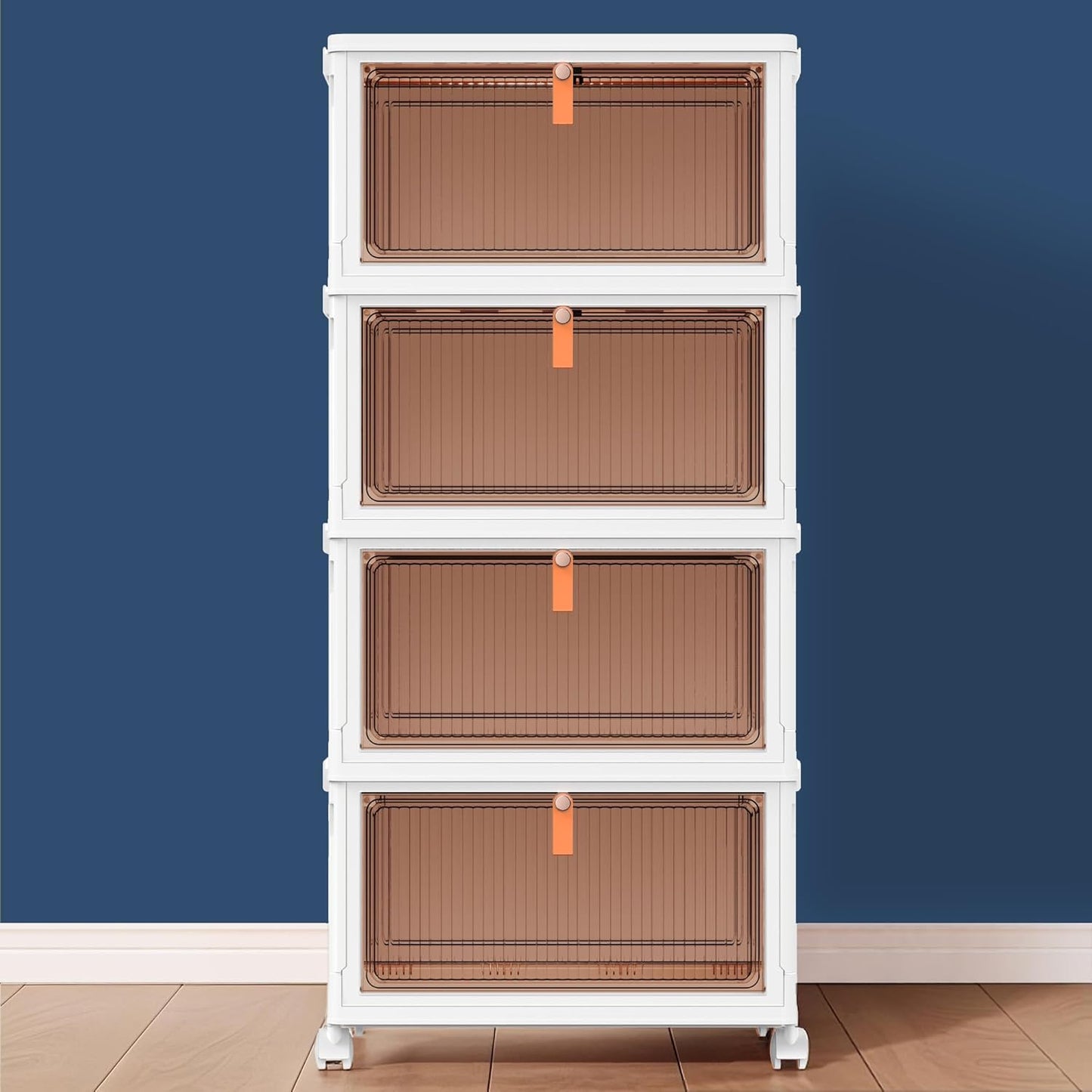 Stackable 4 Tier Storage Bins - Organize Any Room!