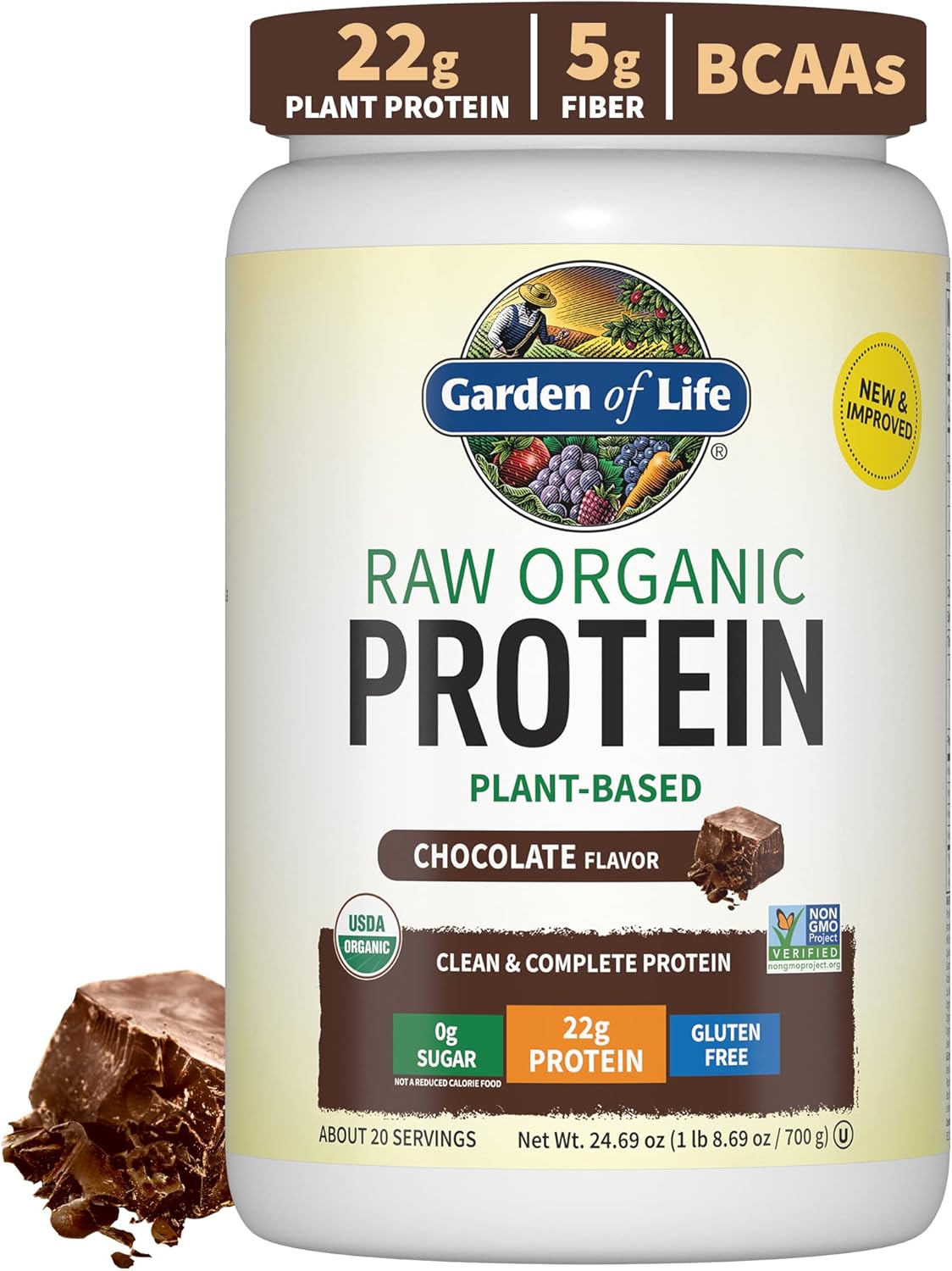 Vegan Protein Powder with BCAAs and Probiotics for Recovery