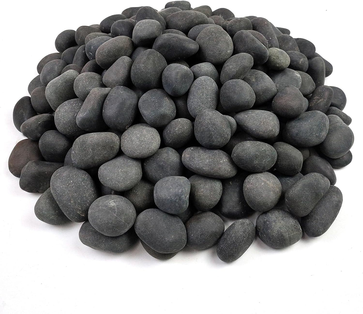 20 lbs Black River Rocks for Landscaping and Outdoor Decor