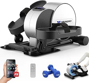 Under Desk Elliptical for Home Office and Seniors - Compact & Quiet