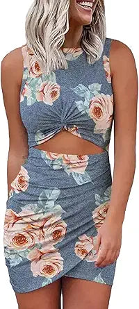 Acelitt Women's Summer Sleeveless Tank Dress for Parties