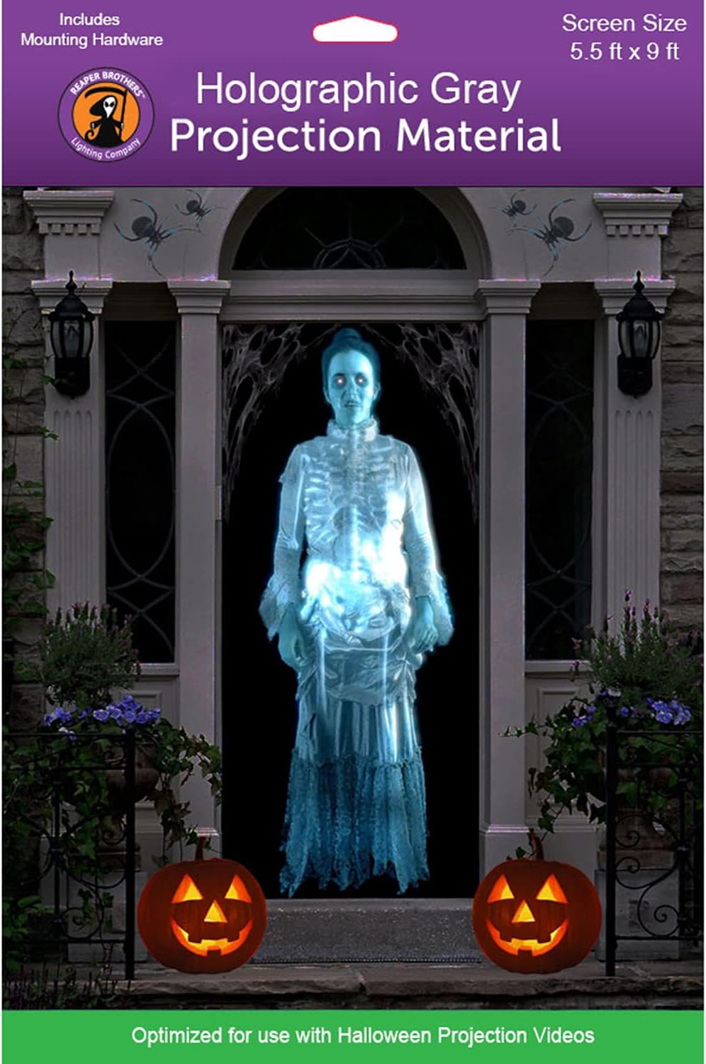 Holographic Rear Projection Screen for Halloween Videos 5ft x 9ft