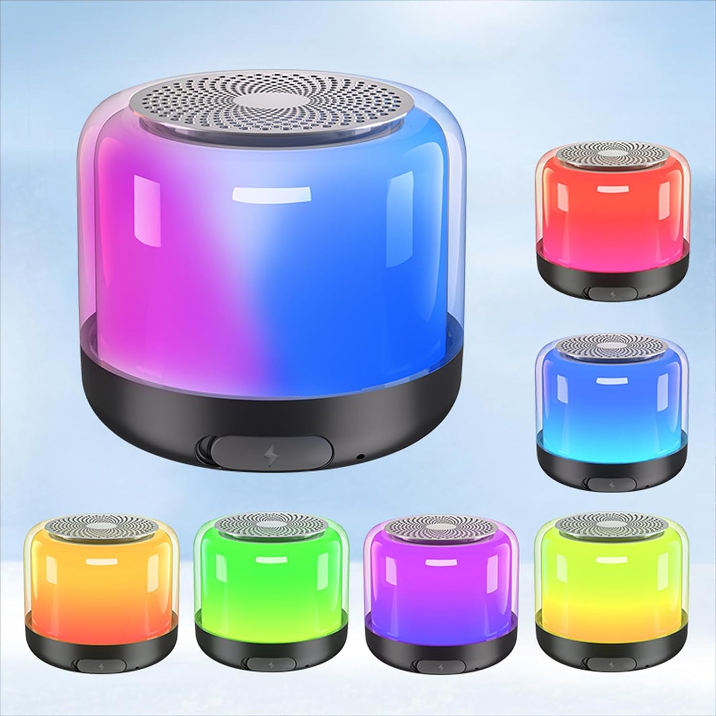 Colorful Portable Bluetooth Speaker: HiFi Sound, Pairing, Long Playtime