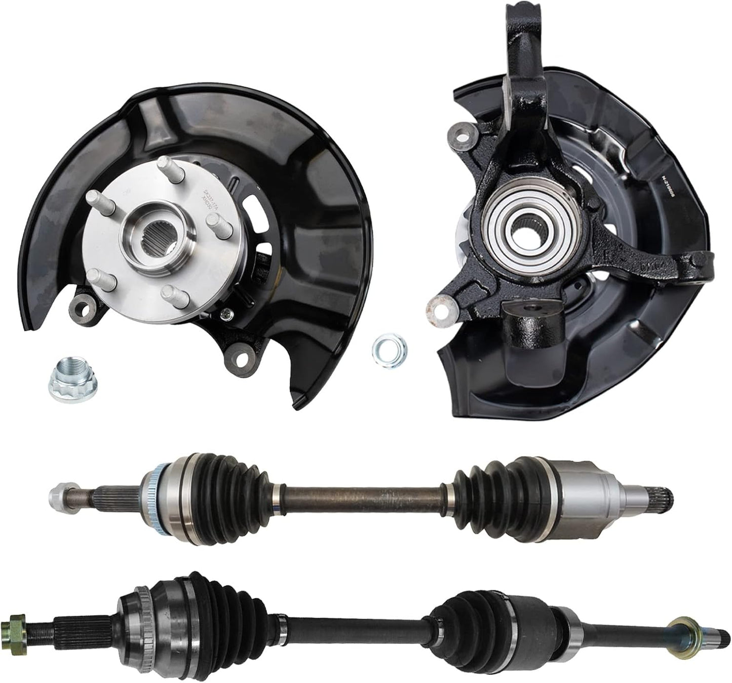 TRQ Front Driver & Passenger Side Drivetrain Kit for Toyota Avalon