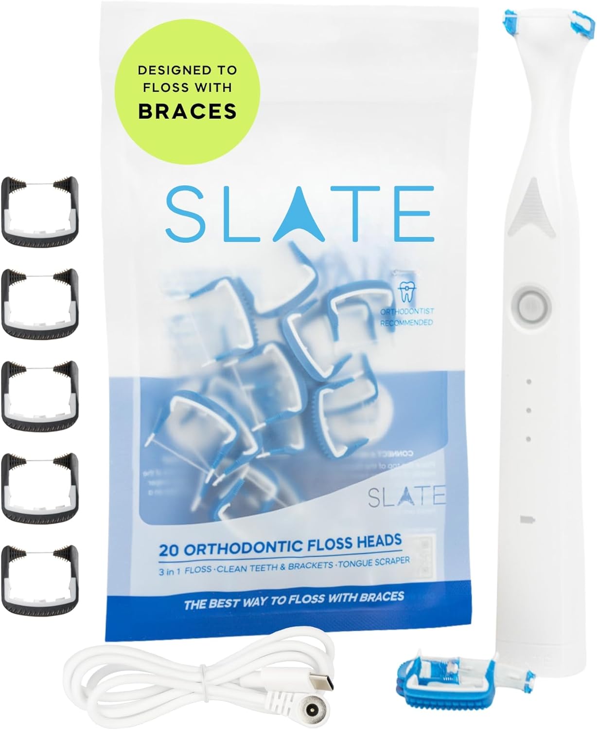 Slate Electric Flosser - Ultimate Orthodontic Care Tool