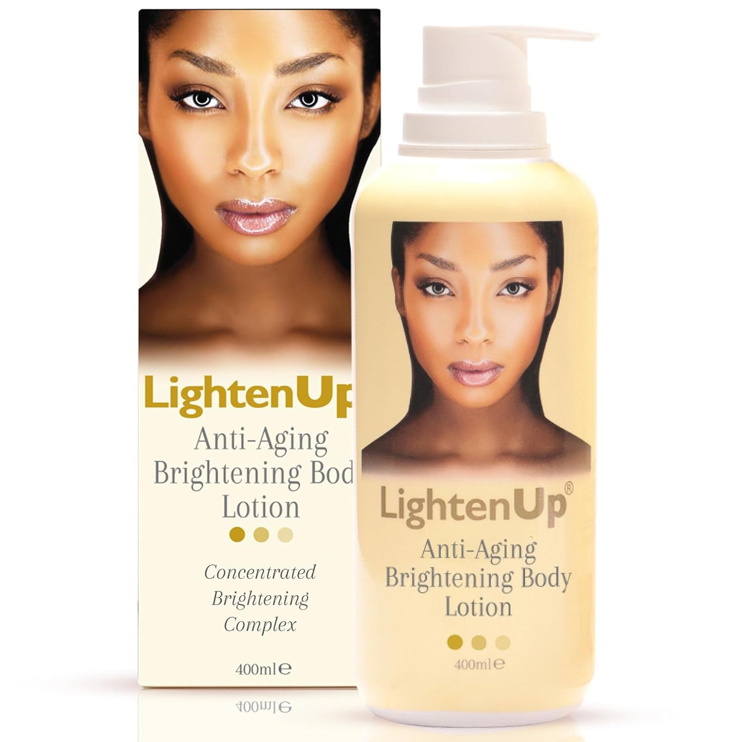 LightenUp Anti-Aging Body Lotion with Argan Oil and Shea Butter