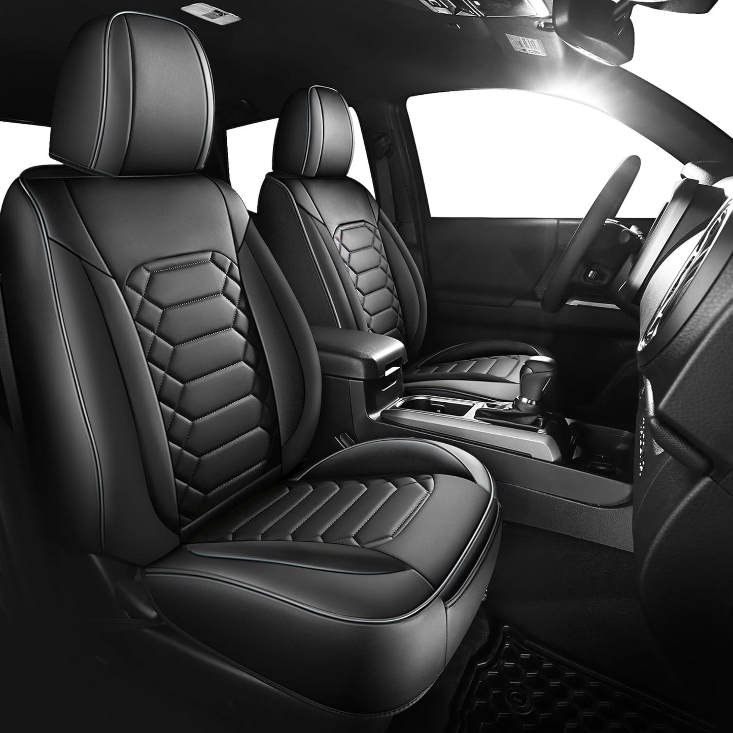 FREESOO Tacoma Seat Covers Custom Fit for Toyota Tacoma 2005-2015
