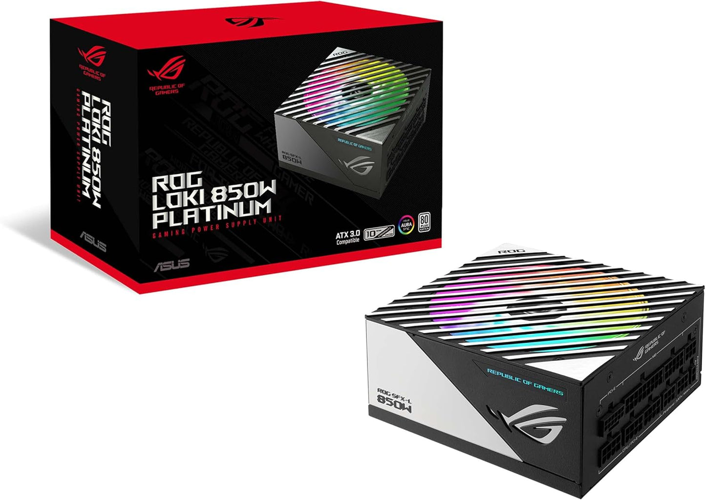 ASUS ROG Loki SFX-L 850W Platinum Power Supply with ARGB Fan