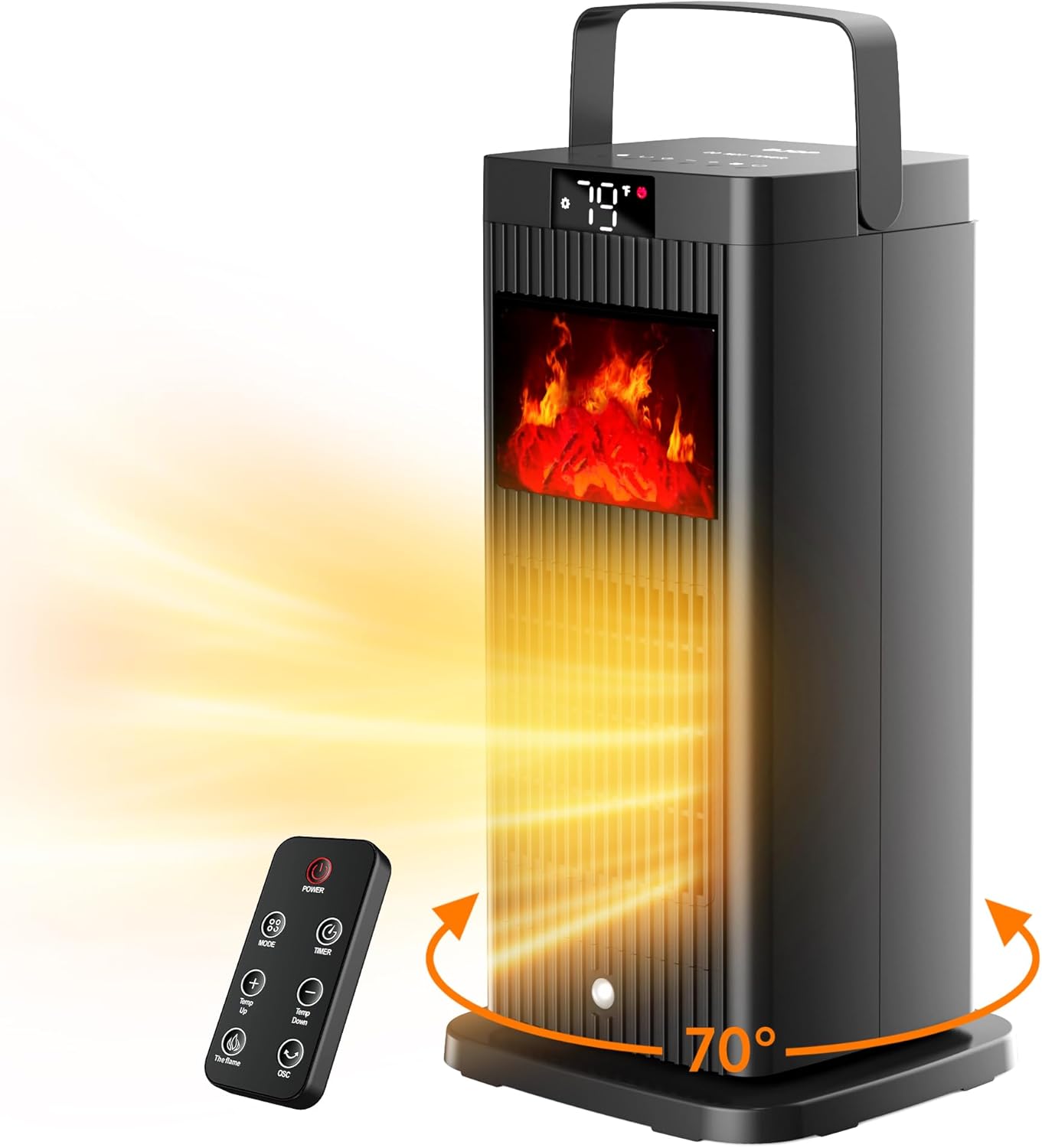 Portable Fireplace Space Heater - 1500W Oscillating – GearMustHave