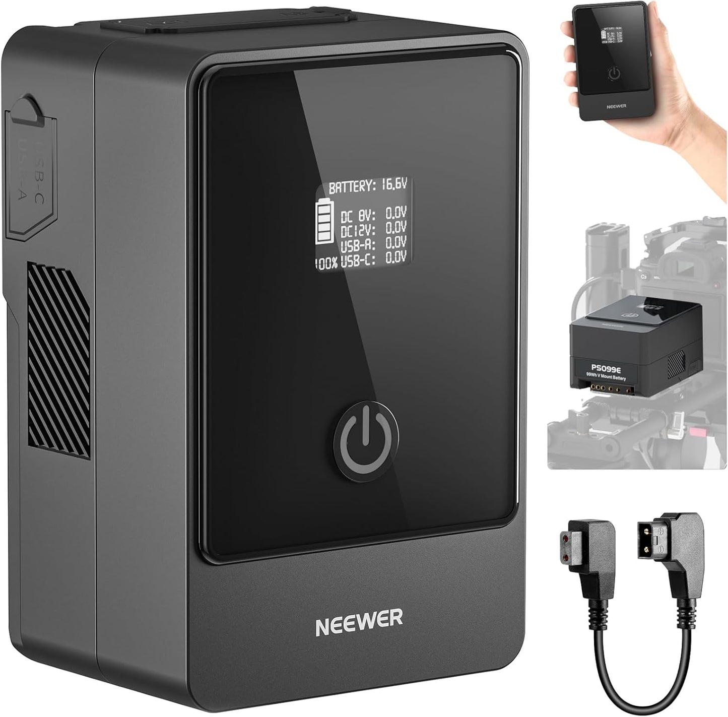 Neewer Mini V Mount Battery 6800mAh for Video Cameras