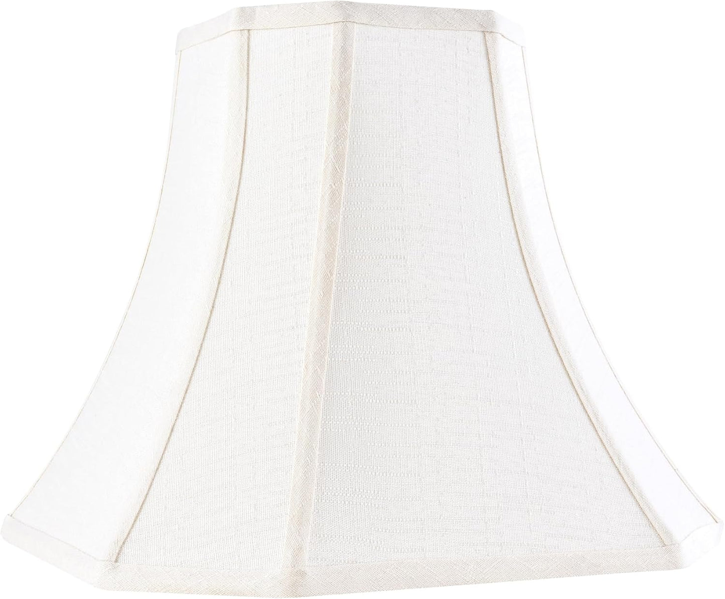 Cream Square Cut Corner Bell Lamp Shade for Table & Floor Lamps