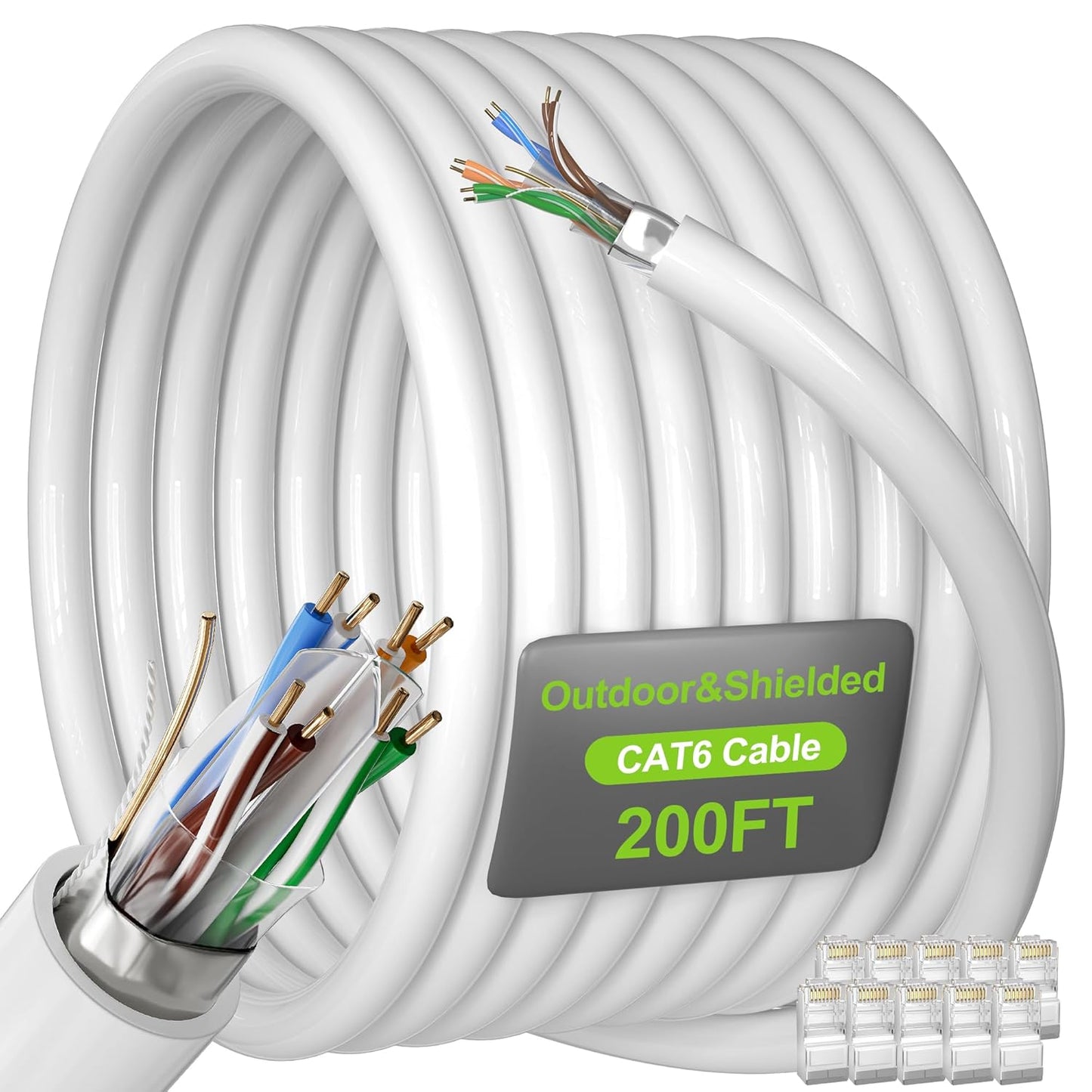 High Performance Cat 6 Shielded Ethernet Cable for Gaming