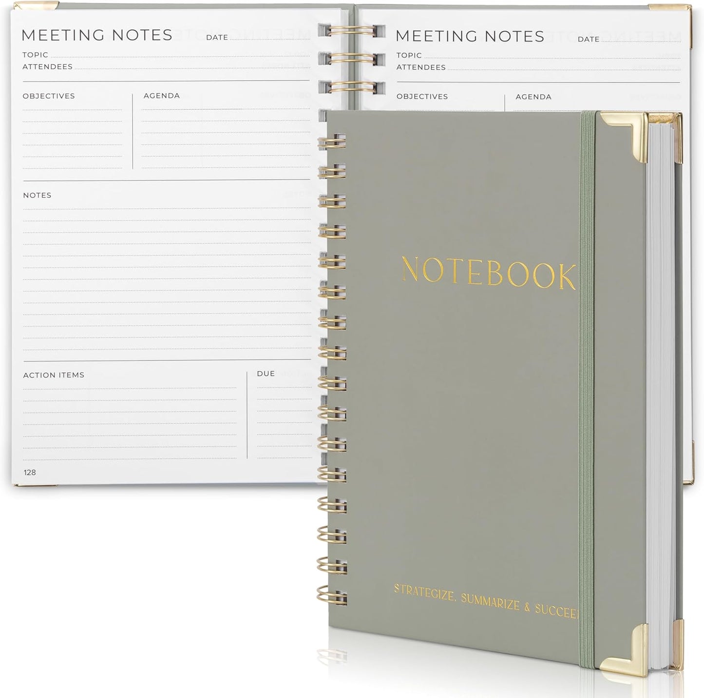 Stylish Meeting Notebook - Track +200 Meetings!