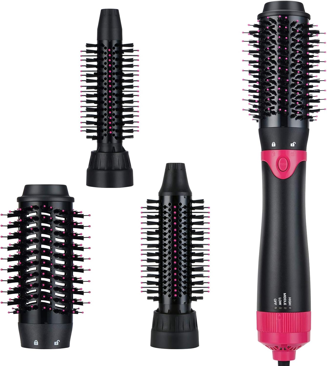 3-in-1 Volumizing Hair Brush Styler - Sinperne