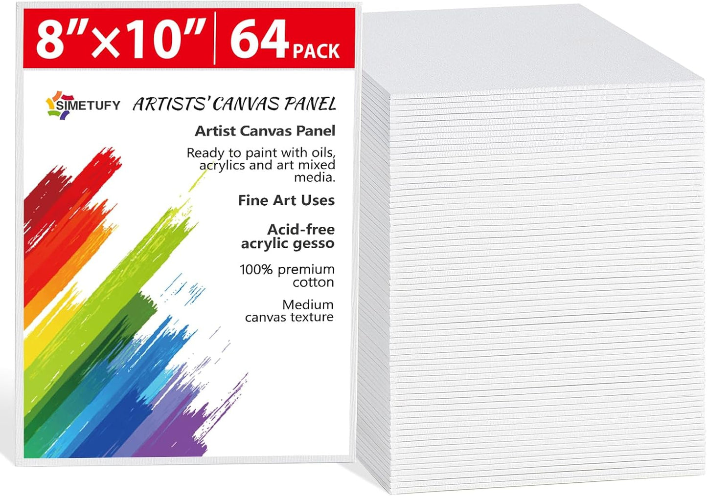 64 Pack Canvas Boards for Painting - Perfect for Kids and Beginners