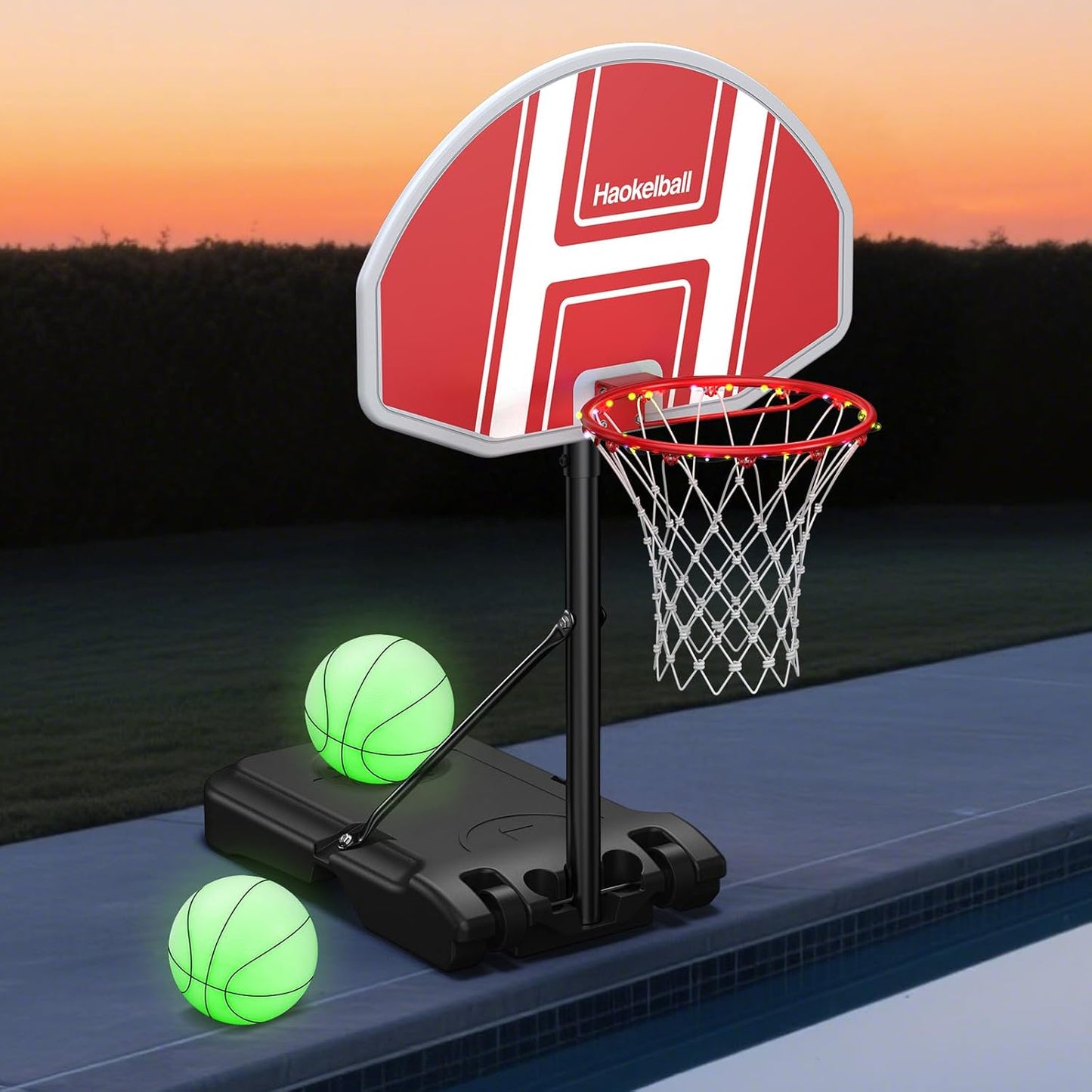 Haokelball Pool Basketball Hoop for Outdoor Fun and Games