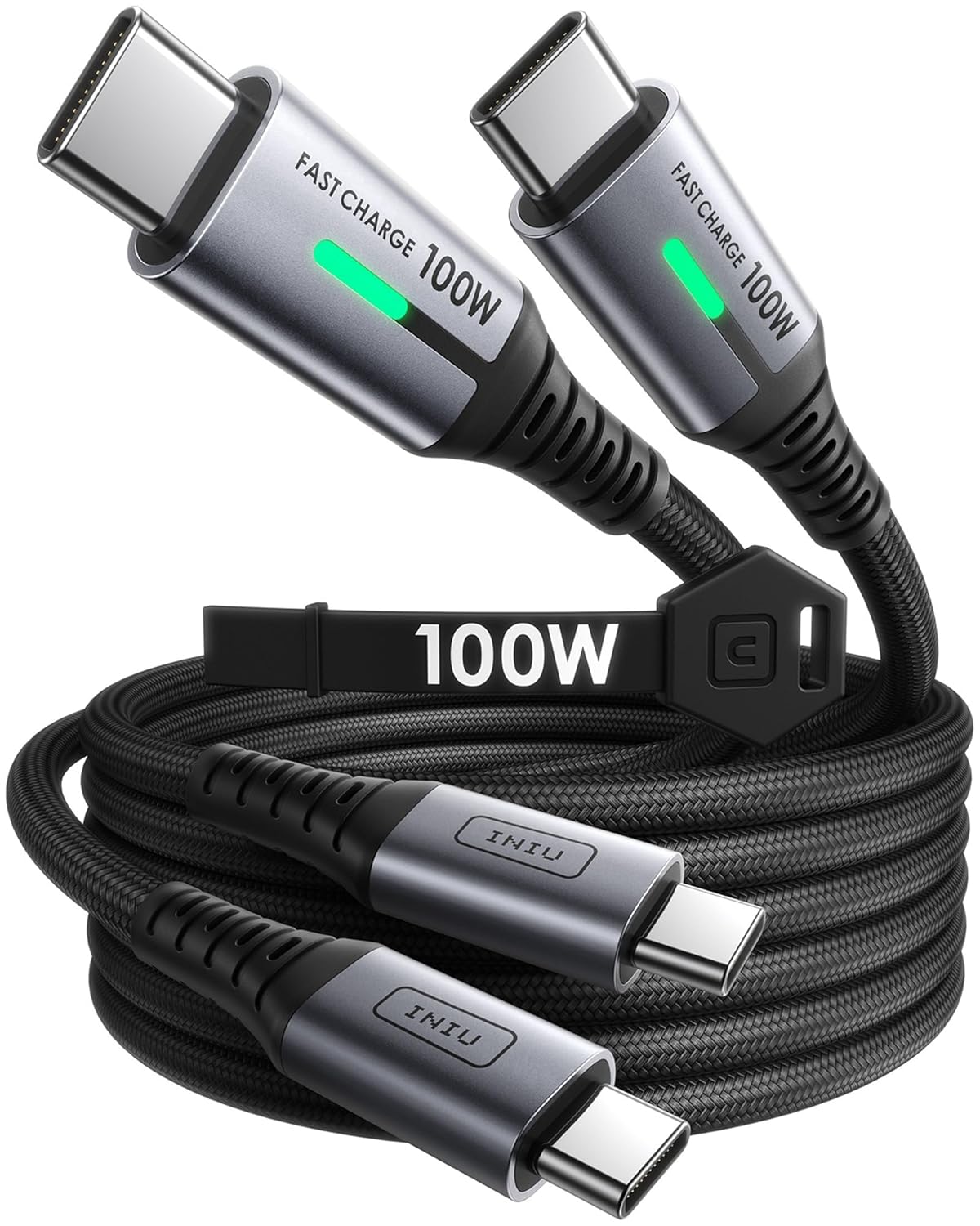 INIU 100W Fast Charging USB-C Cable Duo