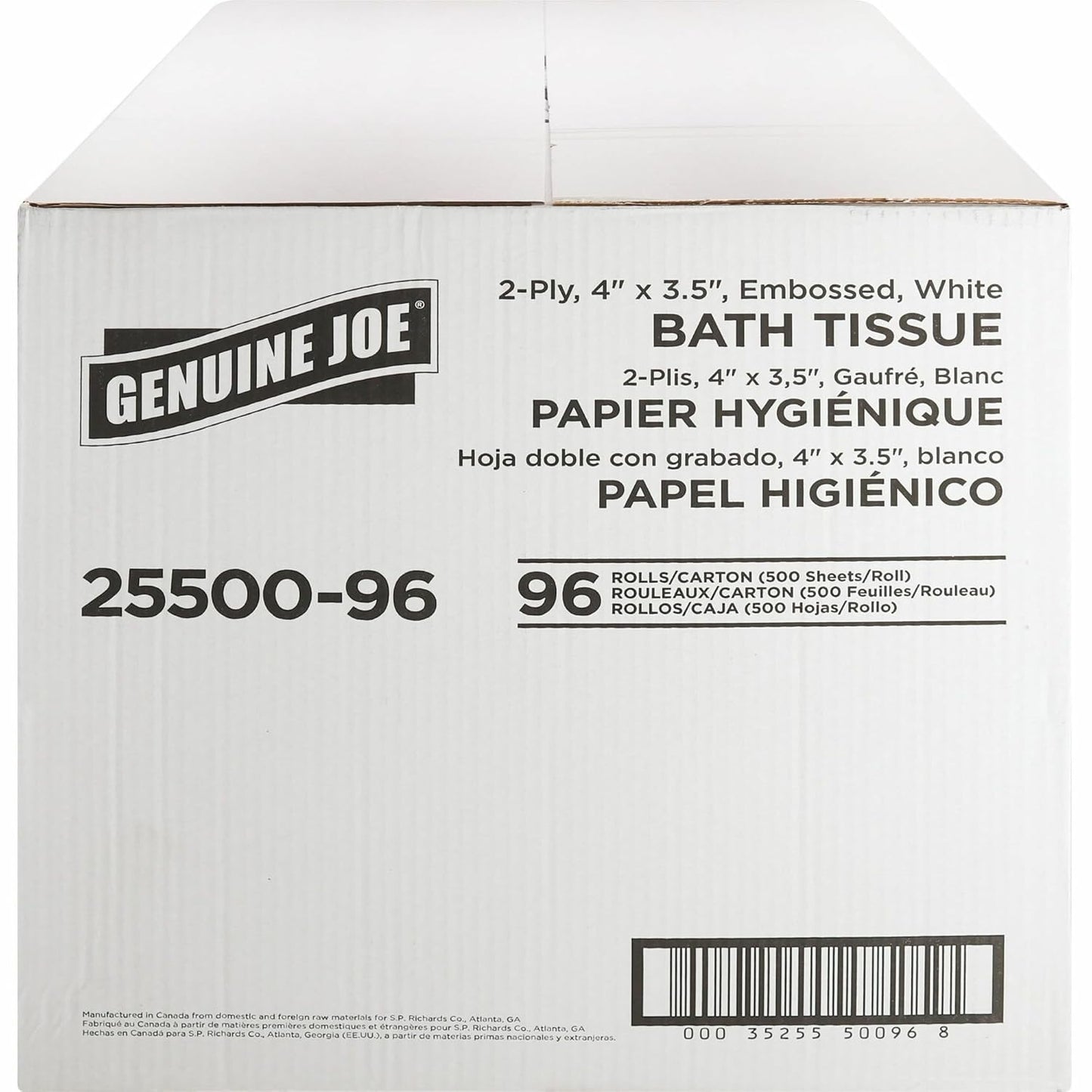 Genuine Joe 2-ply Standard Bath Tissue Rolls for Comfort