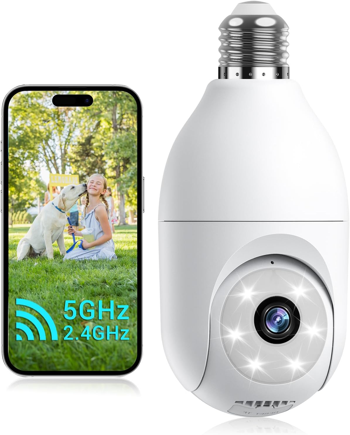 Rocktone Smart Security Cam: AI Detection, Color Night Vision