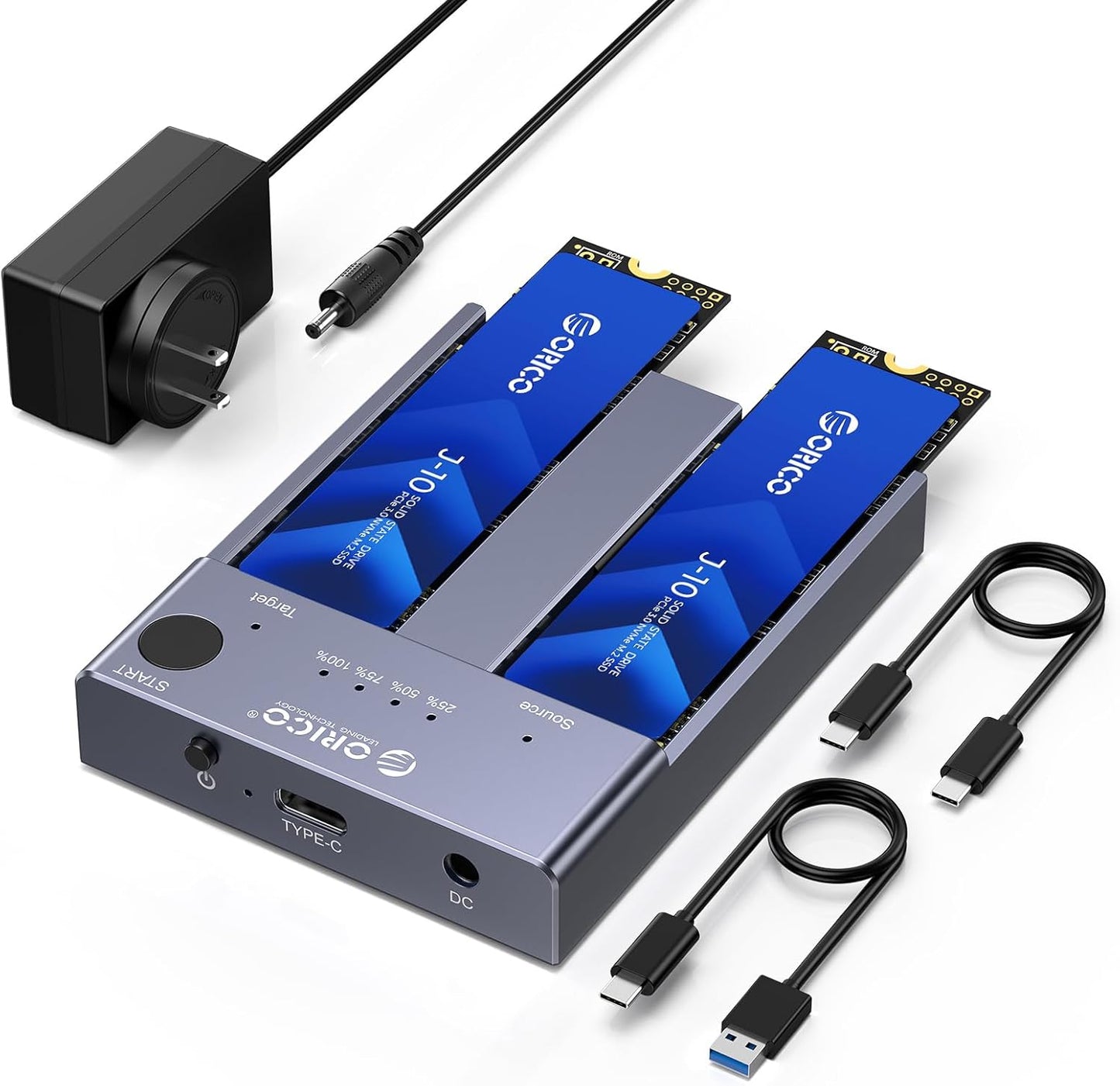 ORICO M.2 NVMe Docking Station for Easy SSD Cloning and Storage