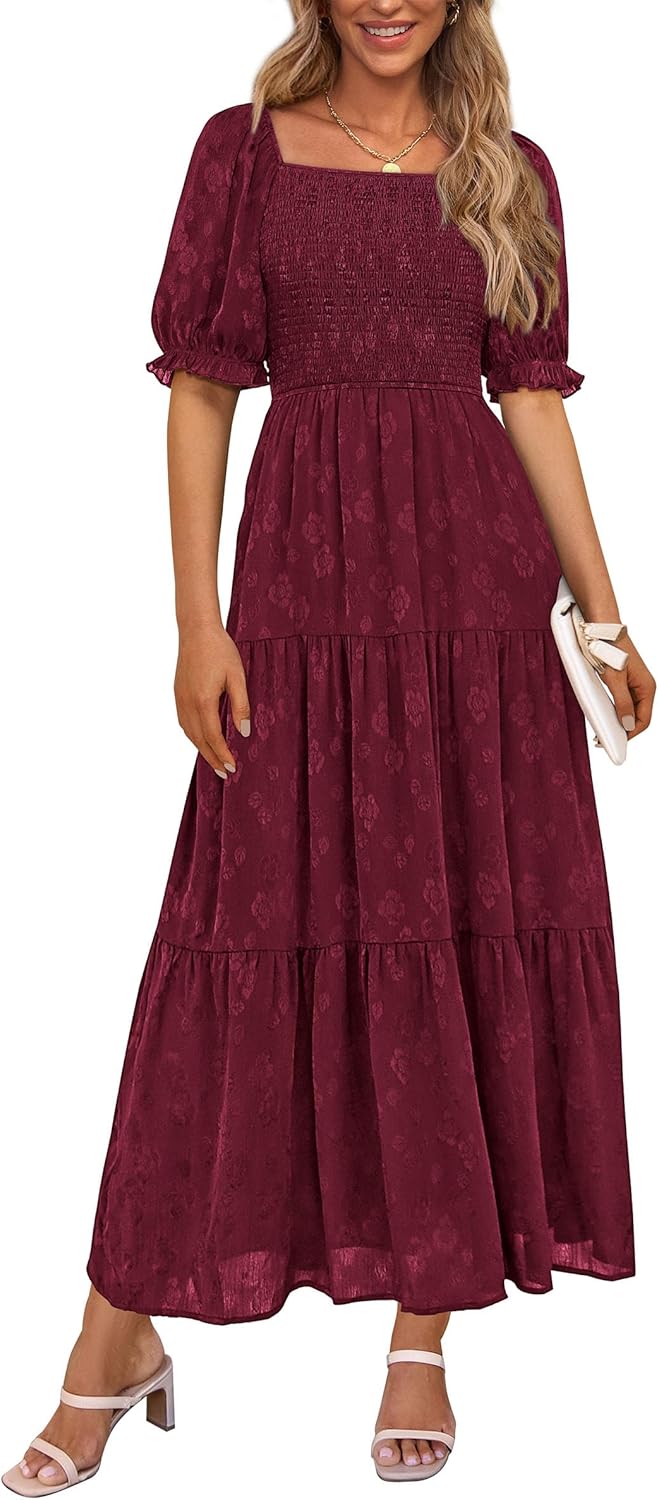 PRETTYGARDEN Women's Casual Midi Dresses for Summer Events