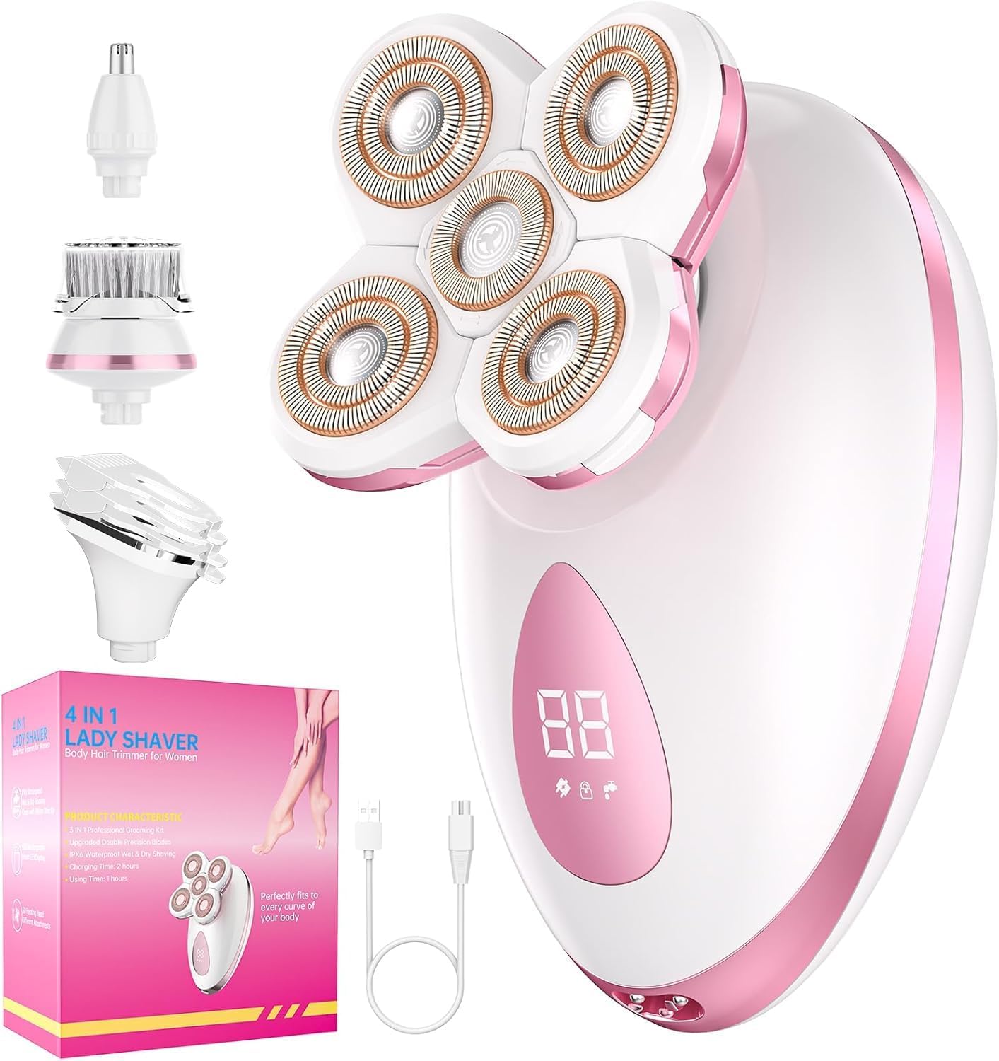 Electric Razors for Women - Painless Body Shavers for Sensitive Skin