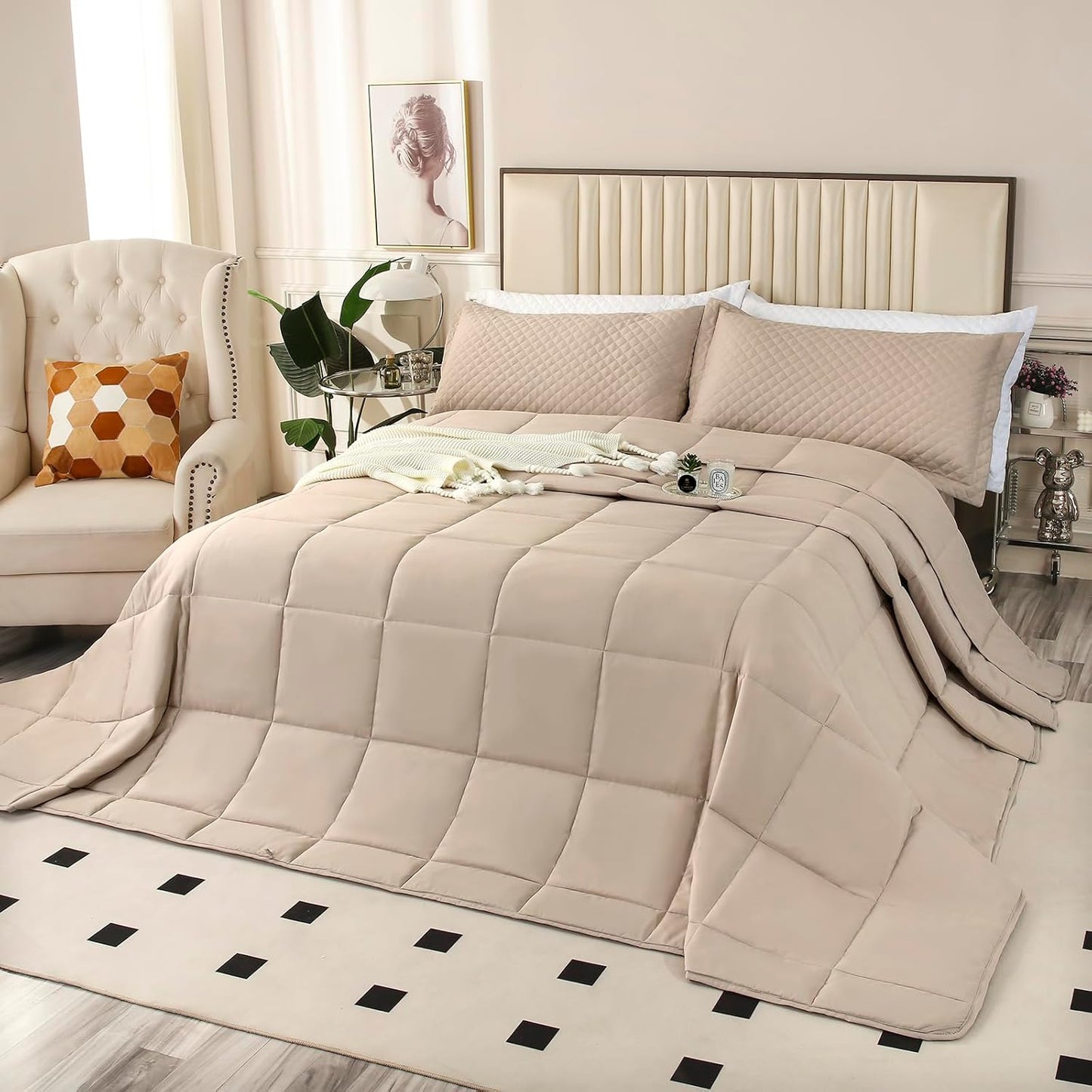 Oversized King Plus Comforter 128x120 for All Seasons