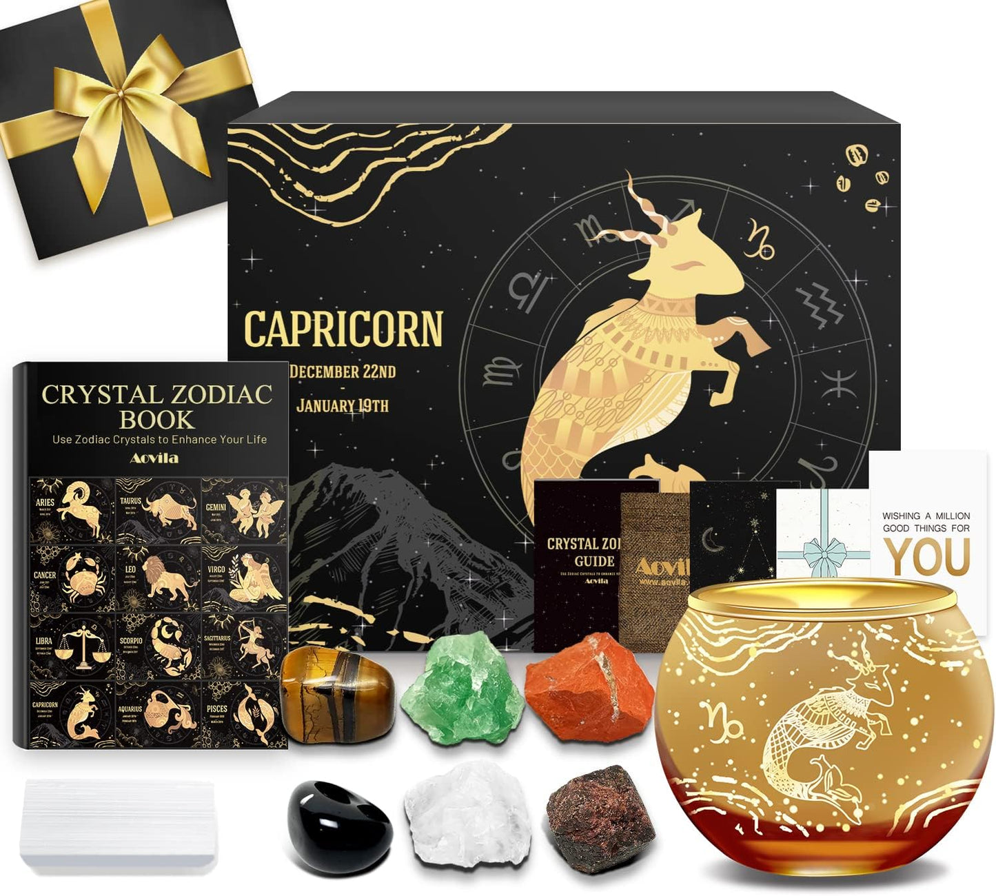 Capricorn Birthday Gifts for Women - Unique Candle Holder Set