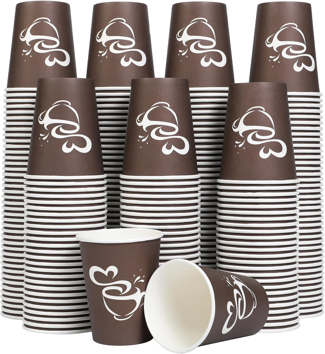 300-Count 12 oz Disposable Coffee Cups - Ideal for Parties & Travel!