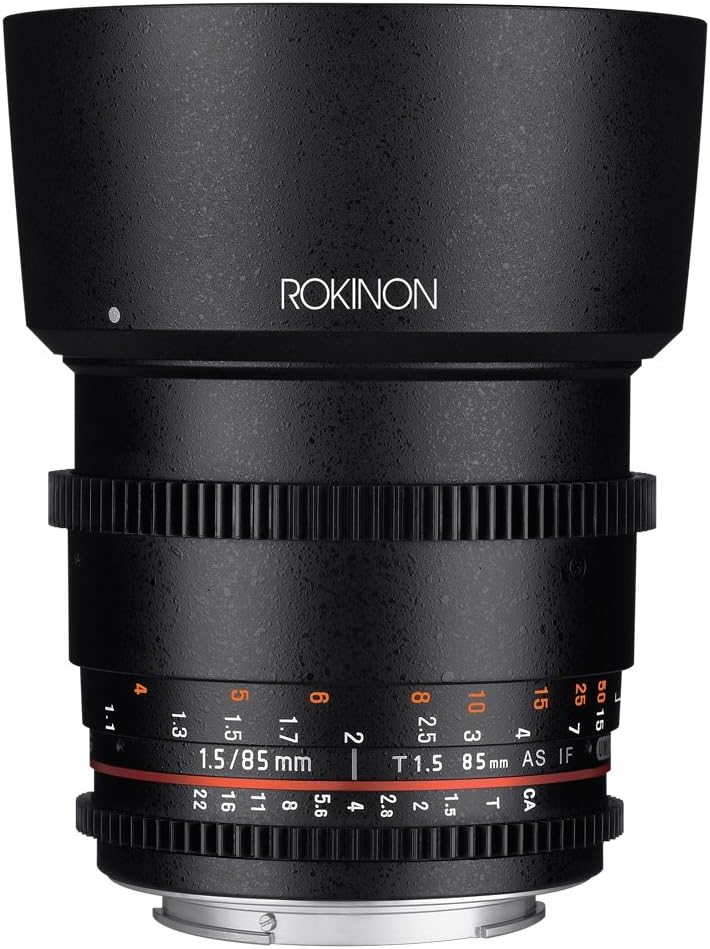 Rokinon 85mm T1.5 Cine DS Lens for Canon EF - Exceptional Quality