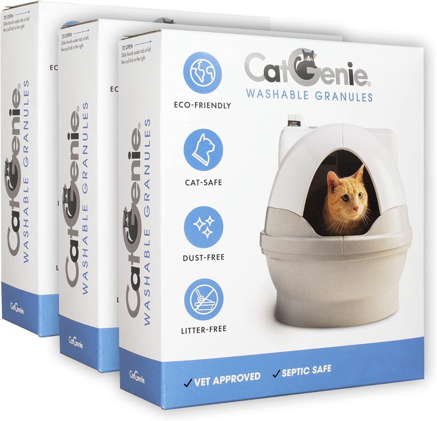 CatGenie Washable Granules 3 Pack for Effortless Cat Care