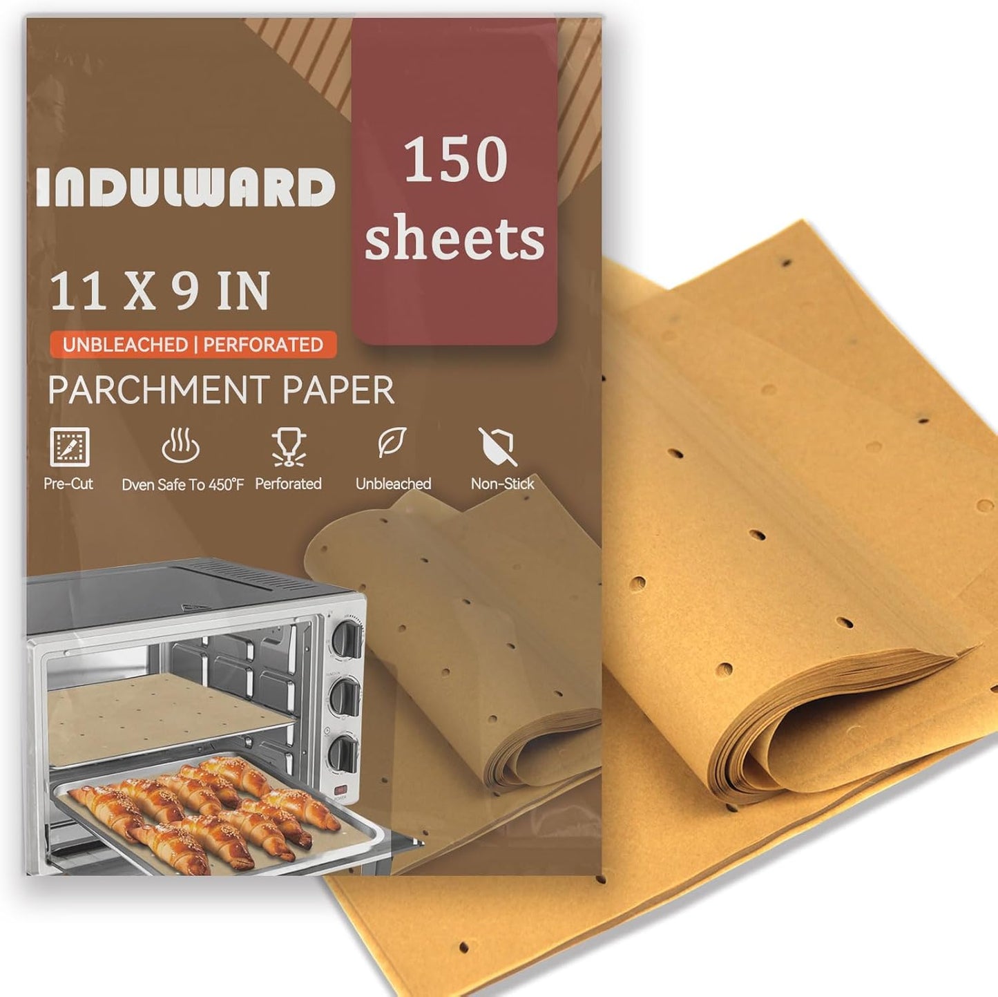 150 Disposable Perforated Air Fryer Liners for Easy Baking!