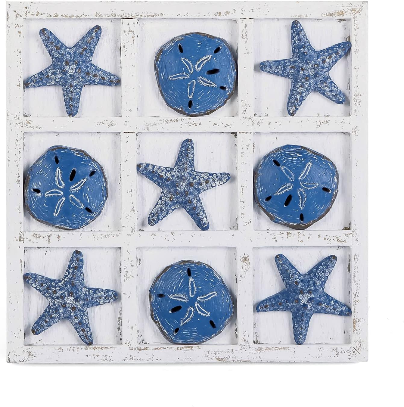 NIKKY HOME Beach Decor Tic Tac Toe Game for Coastal Style