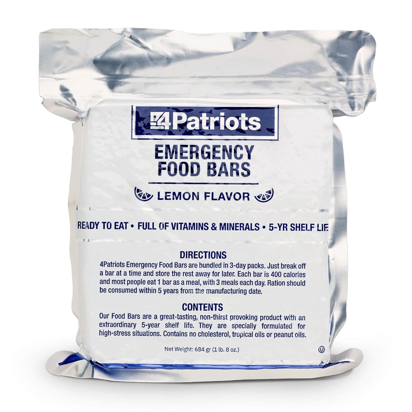 4Patriots Emergency Food Bars: 5-Year S.O.S Ration