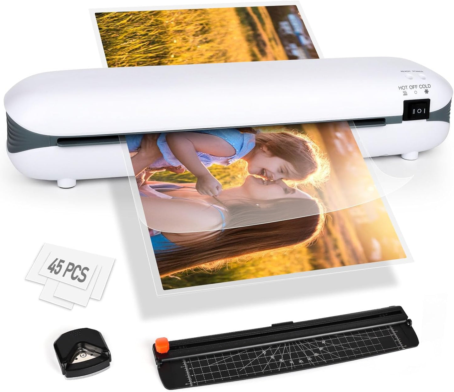 Fast Warm-Up 9 A4 Laminator Set for Jam-Free Laminating - Zyerch